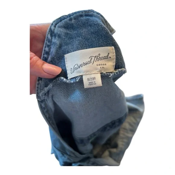 Universal Thread Blue Denim Overalls Size 8 - Picture 10 of 10